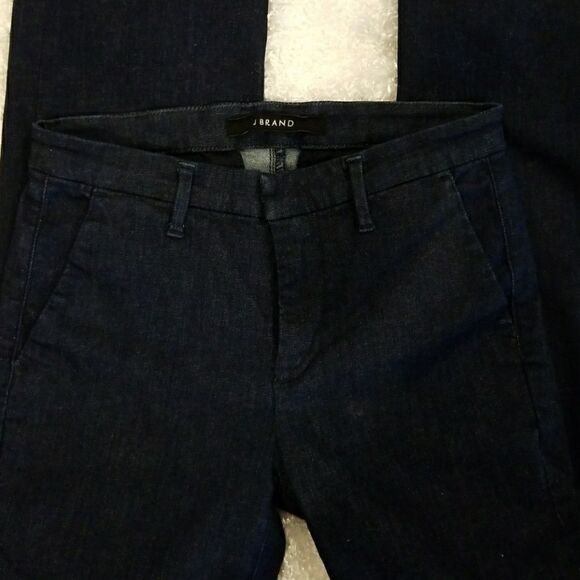 J Brand Jeans Vanessa Size 25 Straight Leg Mid rise Dark Wash Tall - Picture 2 of 10